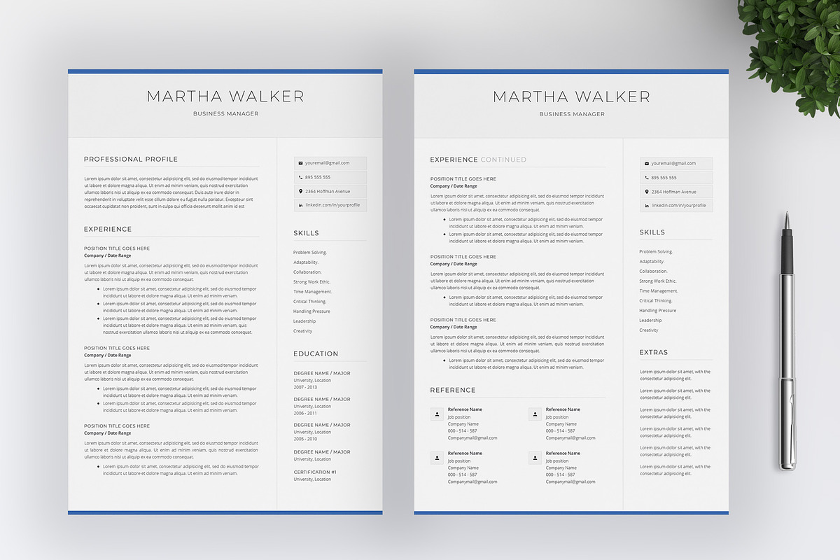 Resume & Cover Letter | CV Template, a Resume Template by SalientResume (Photo 3 of 5)