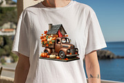 Fall Gnome Truck Sublimation Clipart, an Illustration by SVGArt (Thumbnail 5 of 8)