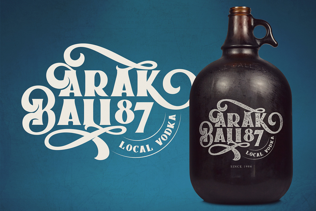 Braton Composer Typeface preview 3