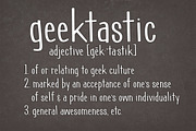 Geektastic, a Sans Serif Font by Brittney Murphy Design (Thumbnail 4 of 5)