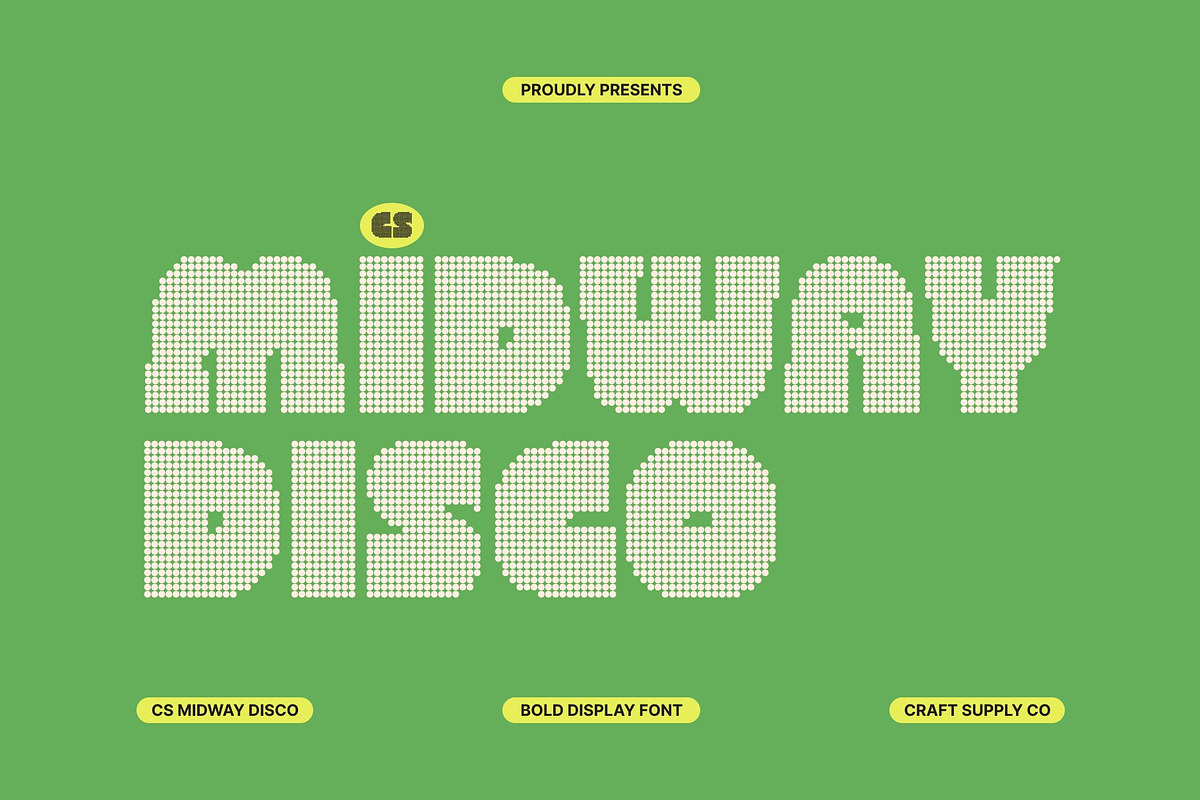 CS Midway Disco, a Sans Serif Font by Craft Supply Co. (Photo 1 of 8)