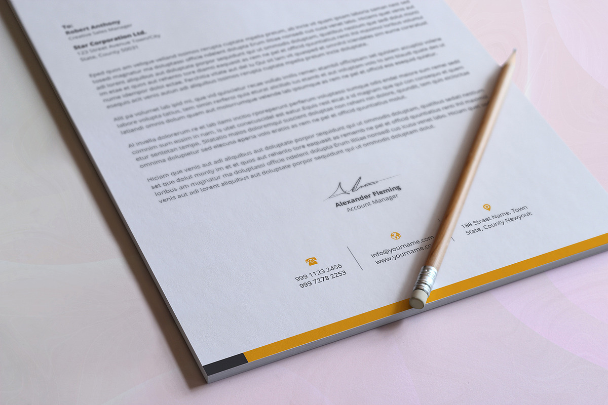 Letterhead, a Stationery Template by DesignDevisers (Photo 7 of 9)