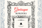 Grotesque Vintage Ornate Borders, a Decorative Illustration by Century Library (Thumbnail 1 of 12)