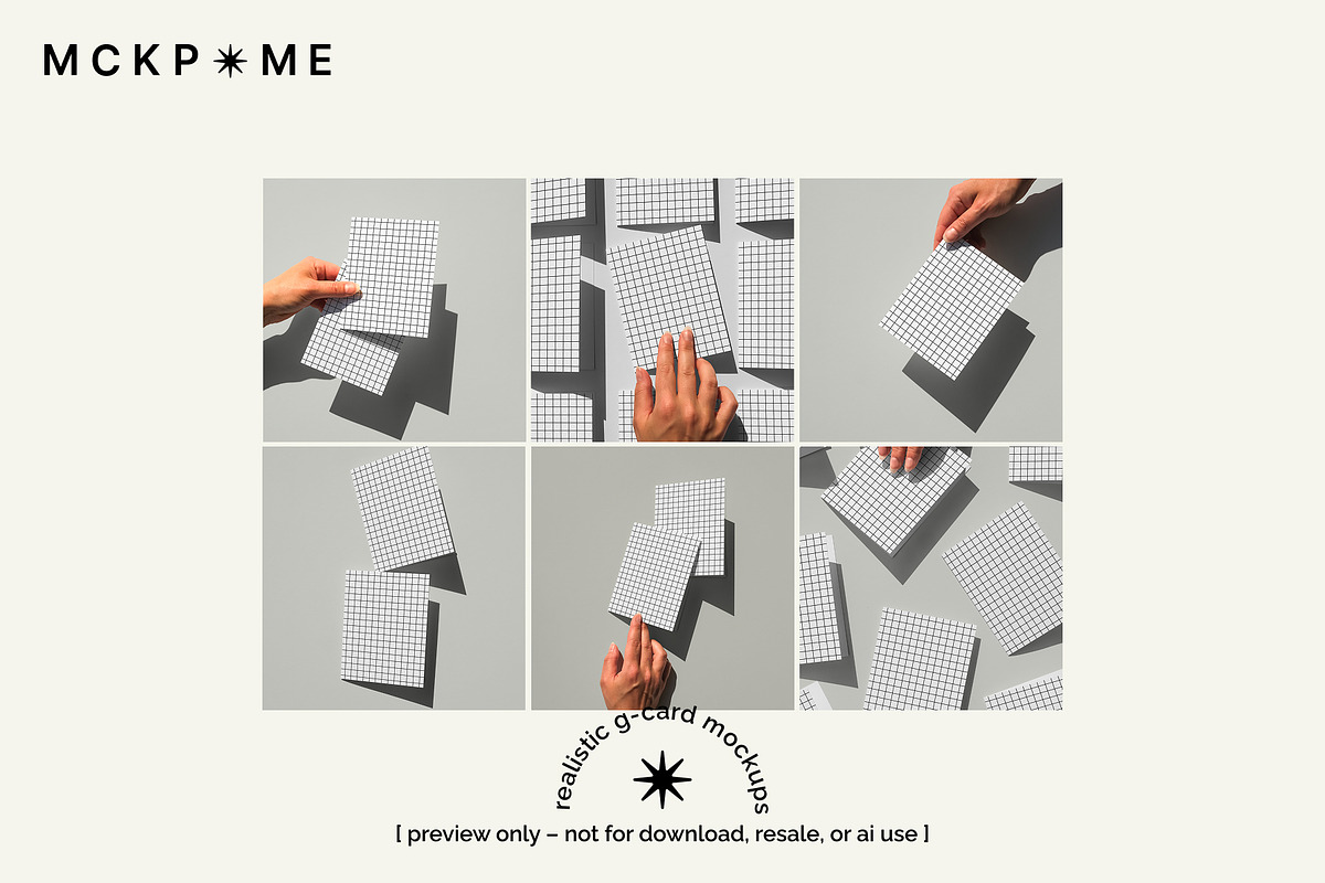 US A2 postcard display mockup set, a Merchandise Mockup by MCKP*ME