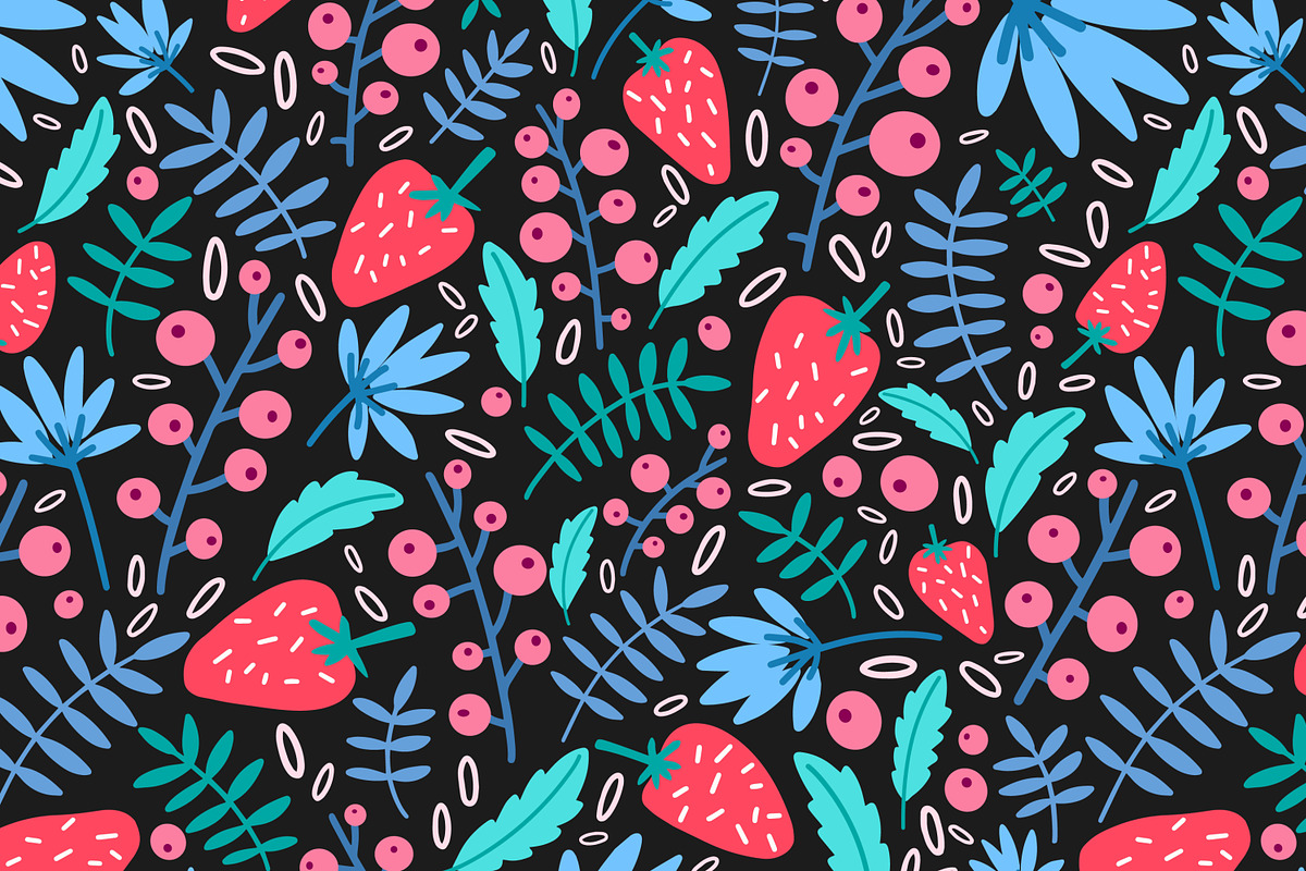 Summer cards, seamless patterns, a Decorative Illustration by Good Studio (Photo 6 of 19)