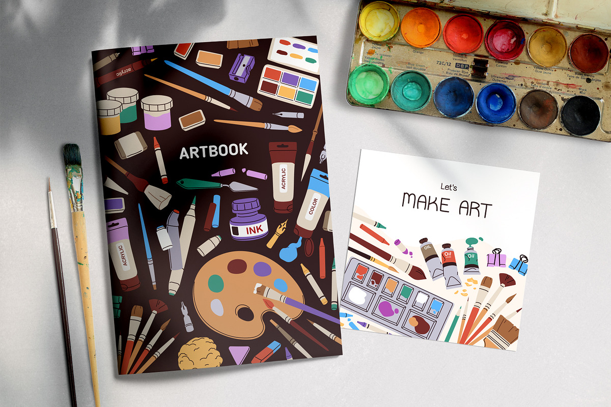 Art supplies, tools set + templates, an Object Illustration by Good Studio (Photo 9 of 11)