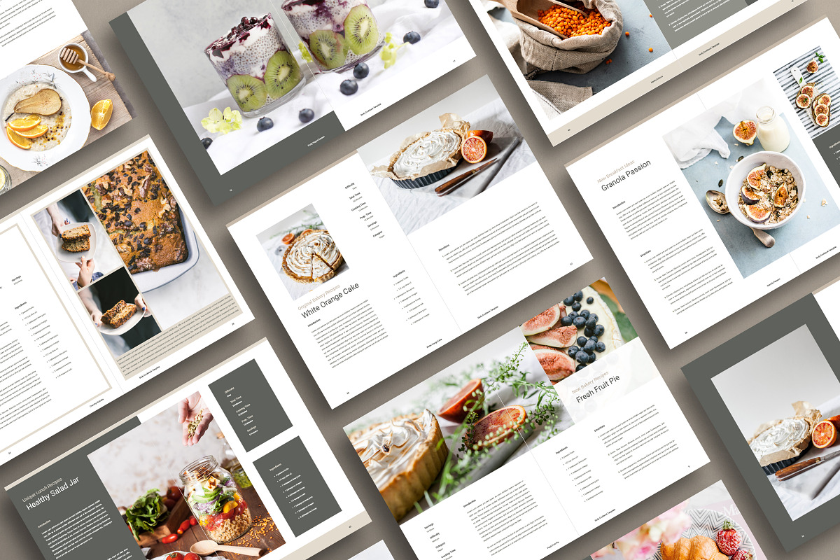Recipe Cookbook InDesign Template
