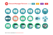 Chat and Messages Flat Icons Set, an Outline Icon by Vectopus.com (Thumbnail 2 of 3)