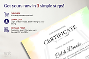 Certificate Template In Canva - CB, a Stationery Template by AntDesignStudio (Thumbnail 4 of 5)