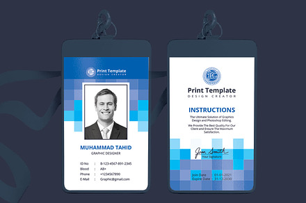 ID Card, a Stationery Template by Design_Creator