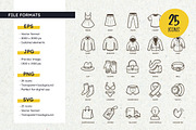 Fashion & Clothing SVG Icons, an Outline Icon by insemar (Thumbnail 3 of 4)