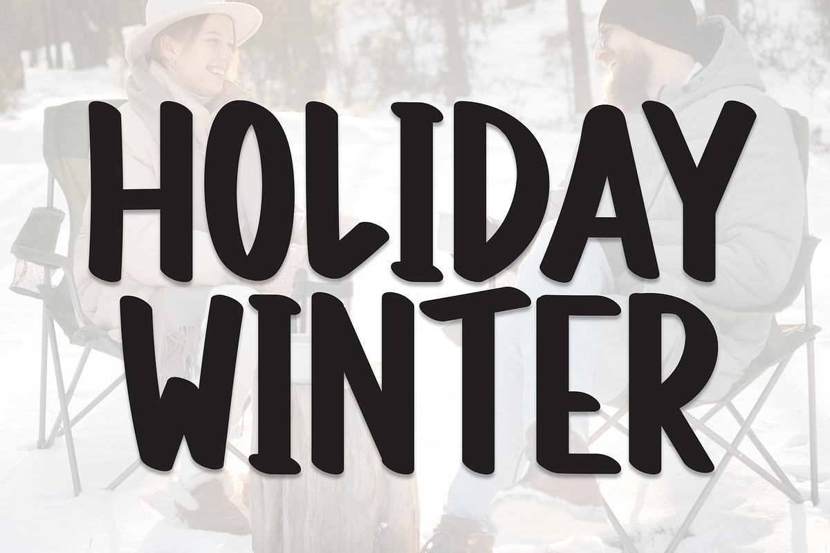 Holiday Winter | Script Font, a Script Font by Scratchones (Photo 1 of 8)