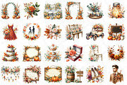Watercolor Autumn Wedding Clipart, an Illustration by DreamPrint404 (Thumbnail 5 of 6)