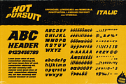 Hot Pursuit: Grind-house Font, a Sans Serif Font by Wingsart Studio (Thumbnail 5 of 16)
