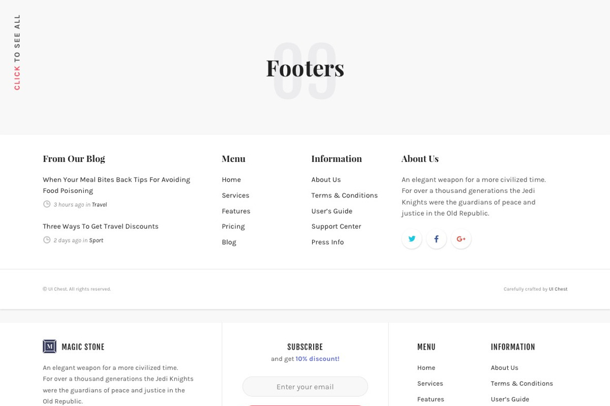 Magic Stone UI Kit, an UI Kit Template by UI Chest (Photo 12 of 18)
