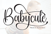 Babycute | Script Font, a Handwritten Font by Scratchones (Thumbnail 1 of 9)