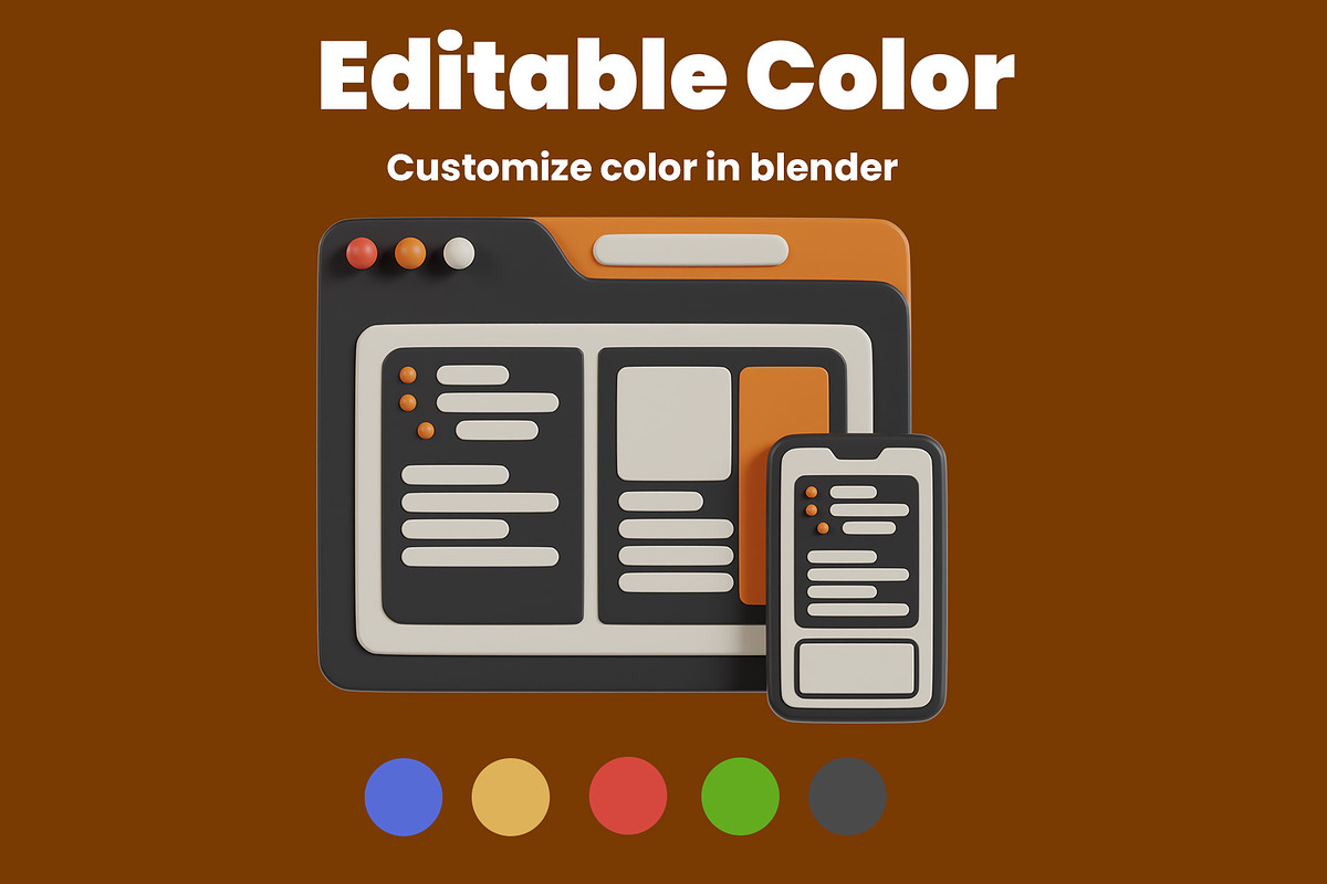 Website 3D Icon Pack, a 3D by baii09 (Photo 4 of 6)