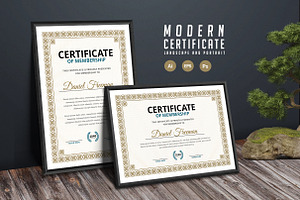 587. Modern Certificate Template