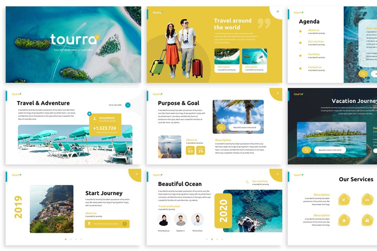 Toura - Tourism Powerpoint Template, a Presentation Template by ...
