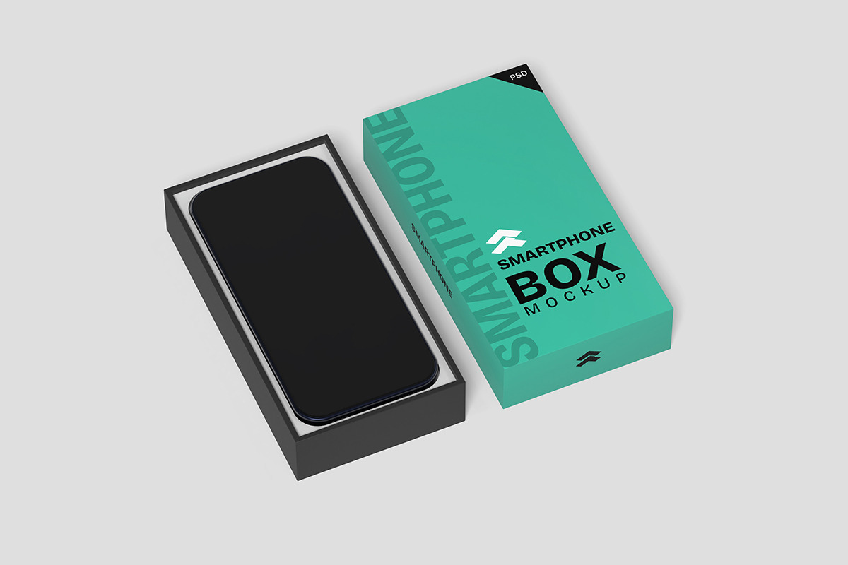 Smartphone Box - Mockup, a Mockup by Rometheme Std (Photo 2 of 5)