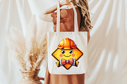 Cute KawaiI Construction Watercolor, an Illustration by Pixels.Craft (Thumbnail 7 of 7)