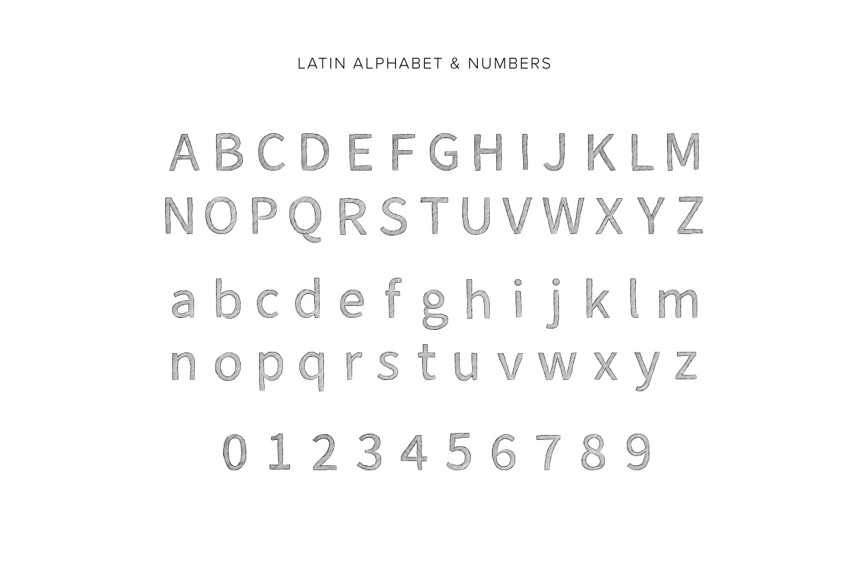 Dashed Handwritten Alphabet, a Symbol Font by Alice_Evans (Photo 2 of 11)