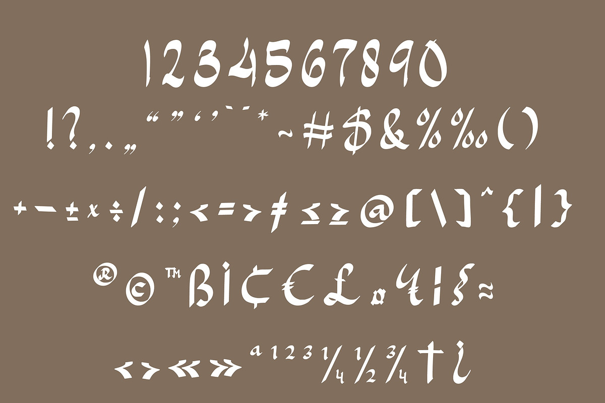 Arohmany a modern arabic font, a Blackletter Font by Javatype Studio (Photo 5 of 8)