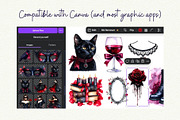 Dark Romance Clipart, an Object Graphic by Anna Design Studio (Thumbnail 8 of 9)