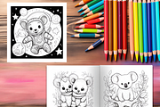 Koala Coloring Pages for Kids, a Brochure Template by LA Design (Thumbnail 7 of 10)