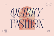 Quirky Fashion - Modern Serif, a Serif Font by Nirmana Visual (Thumbnail 1 of 8)