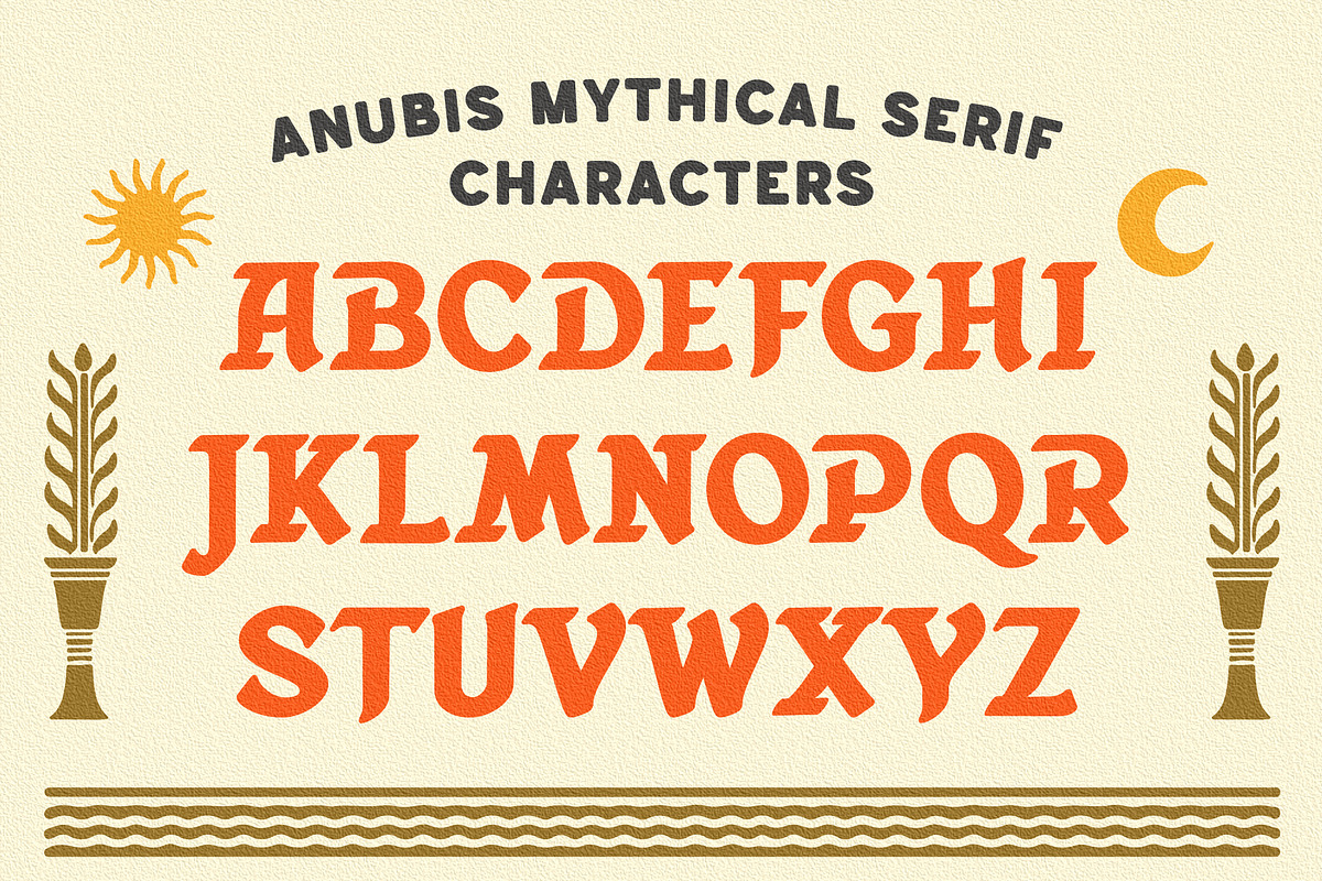 Anubis Mythical - Display Font, a Serif Font by Edignwn Type (Photo 10 of 12)