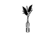 Pampas Grass Bottle Vase Bundle, an Illustration by Gaye Art (Thumbnail 28 of 31)