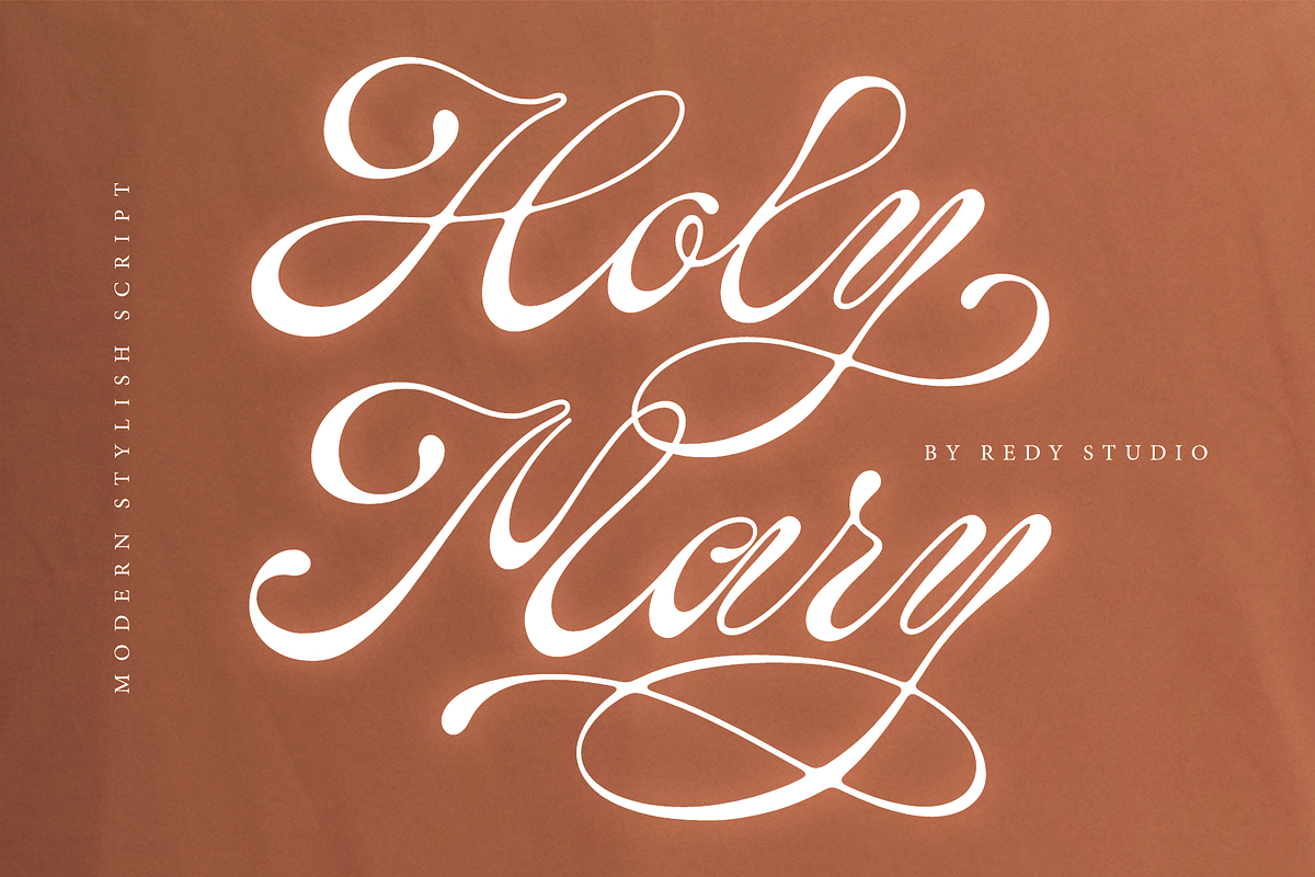 Holy Mary – Modern Calligraphy Font, a Script Font by RedyStudio (Photo 1 of 13)