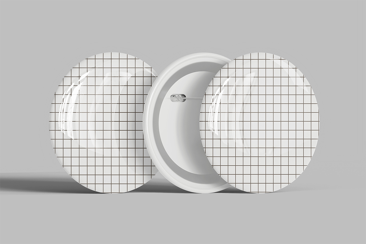 Pin Badge Mockup, a Merchandise Mockup by Muhazdinata (Photo 4 of 4)