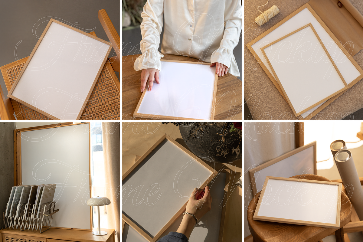 Frame Mockup Close-Up Set 6 PSD, a Product Mockup by SigaSigaMockup (Photo 3 of 4)
