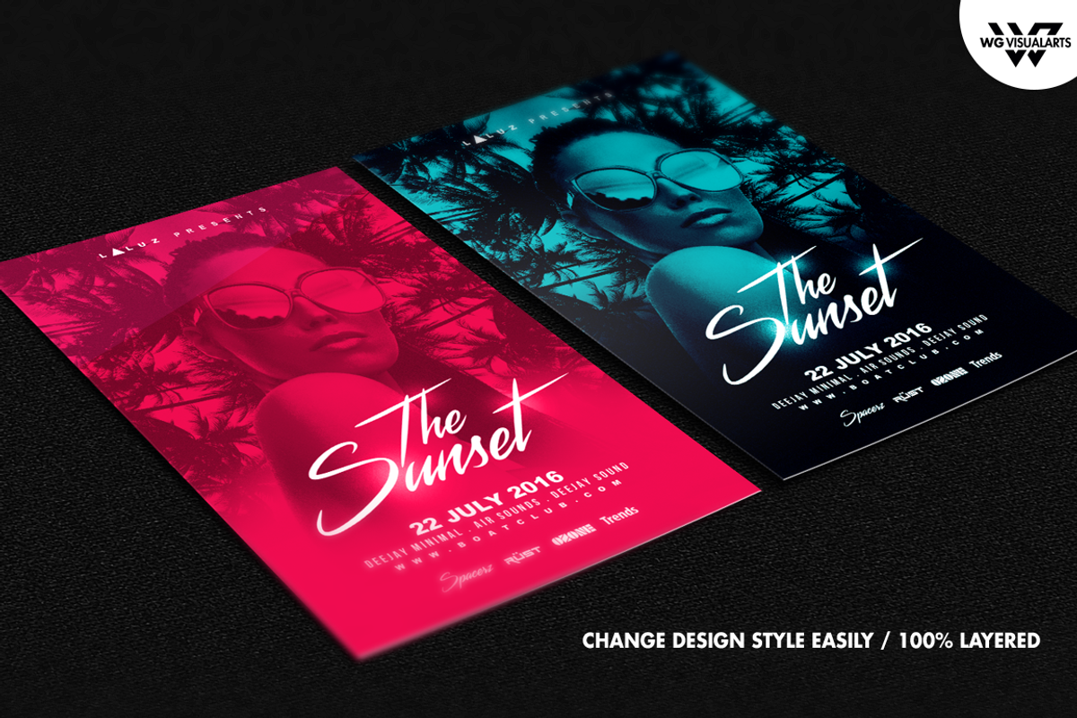 SUMMER TROPICAL Flyer Template, a Flyer Template by WG DESIGN (Photo 4 of 5)