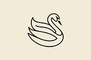 Elegant Swan Lineart Logos, a Branding & Logo Template by Buqancreative (Thumbnail 2 of 9)