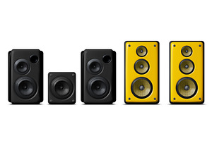 3D speaker realistic vector, music, an Illustration by art PVP - market