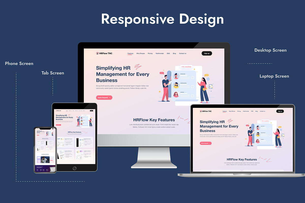 HRFlow - HR SaaS Website Template, a HTML Template by TNCFlow (Photo 2 of 5)