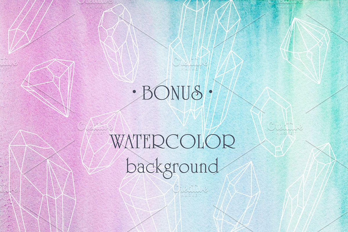 Crystal Watercolor, an Illustration by Jukari_sun (Photo 4 of 5)
