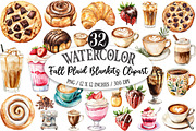 Coffee Hand Drawn Clipart, a Seasonal Illustration by Designking (Thumbnail 1 of 5)