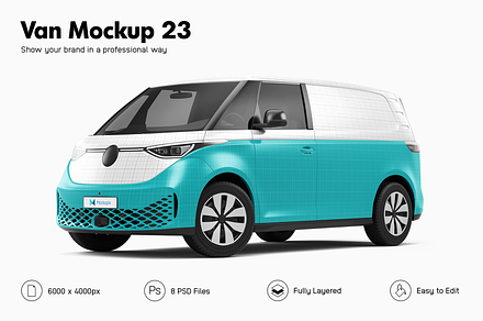 Van Mockup 23, a Product Mockup by Mockupix
