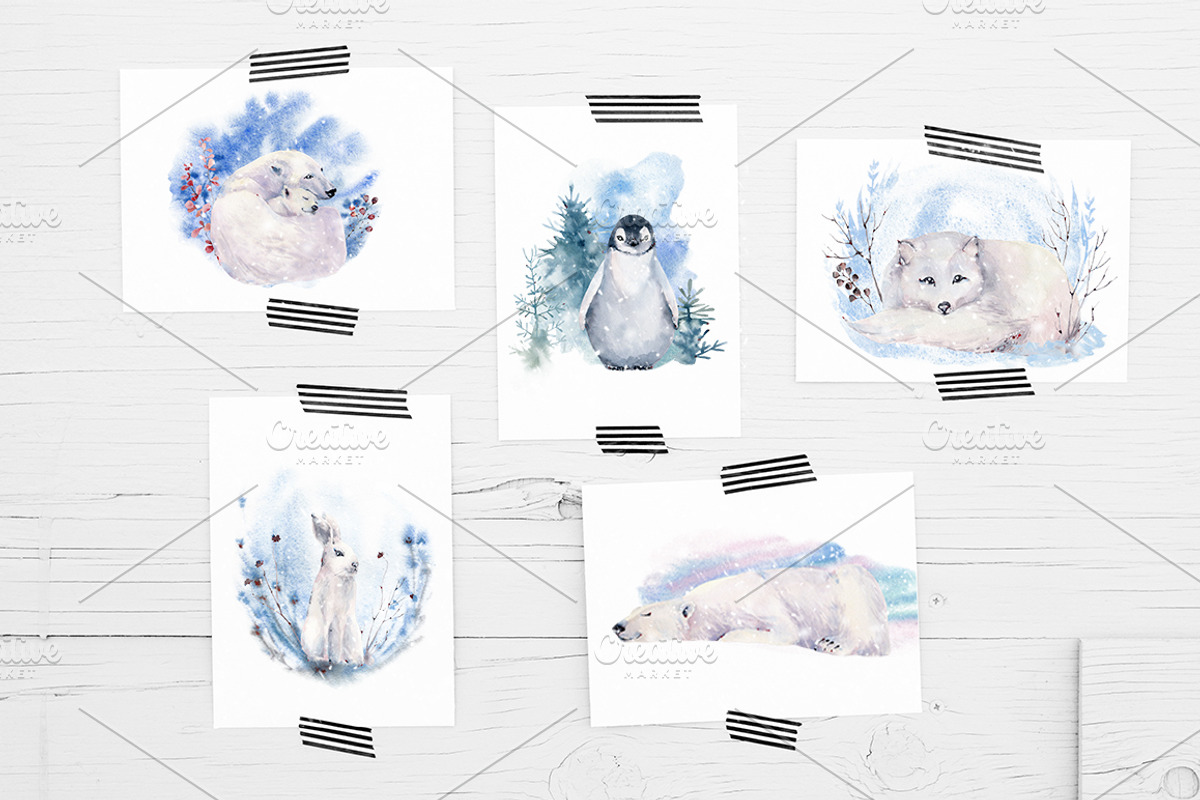 THE WARMEST HUGS Watercolor set, an Illustration by Lemaris (Photo 7 of 10)