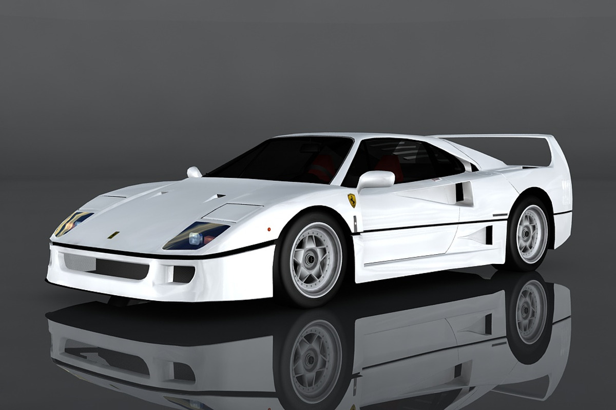 Ferrari F40, a Cars & Vehicle 3D Model by valtriiu (Photo 1 of 12)