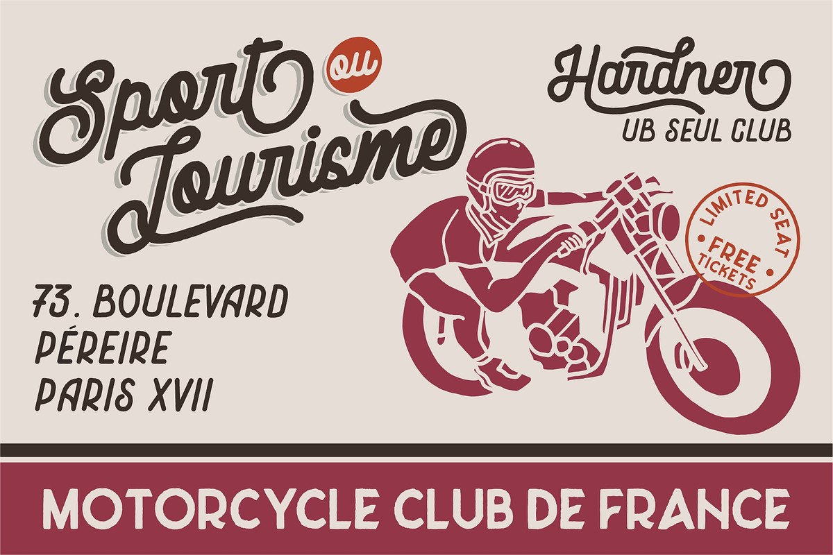 Hardner - Retro Fonts preview 3