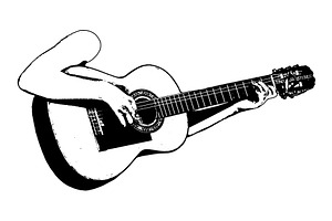 hands playing guitar, an Object Graphic by DanFLCreativo
