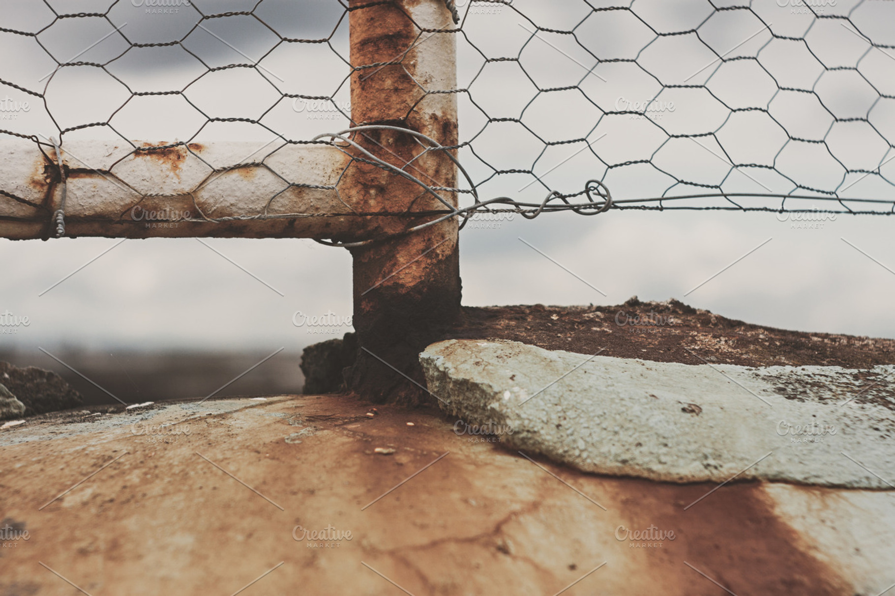 Rust featuring rust, fence, and metal, an Architecture Photo by Noteless Space