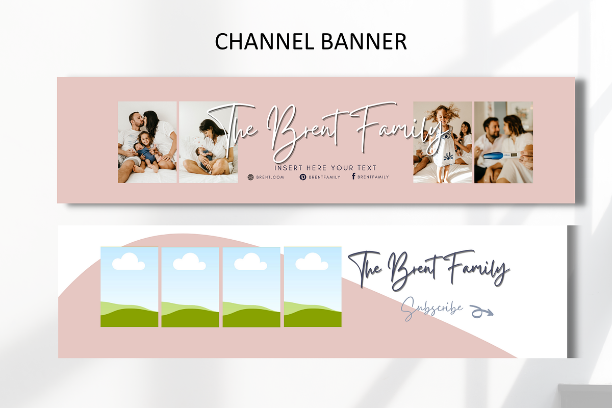 YouTube Branding Kit Family Life, a Social Media Template by Anca Digital Vibe (Photo 6 of 11)