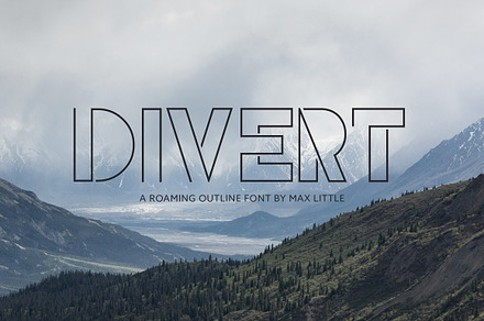Divert, a Sans Serif Font by Little Fonts