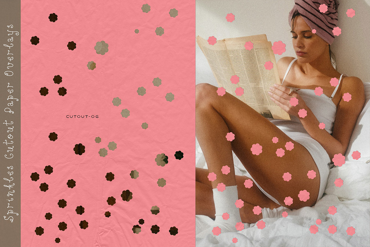 Sprinkles - Cutout Paper Overlays, a Texture Graphic by alonahaidash (Photo 13 of 21)
